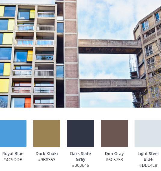 Soft Blue Colour Scheme