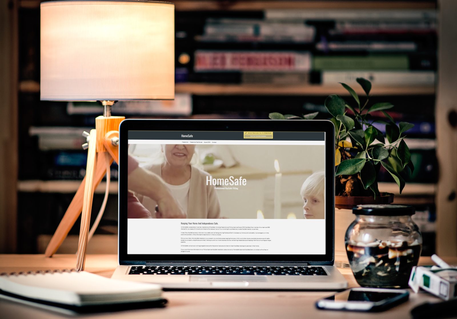 HomeSafe Website Case Study Row Image